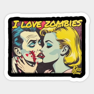 i love zombies Sticker